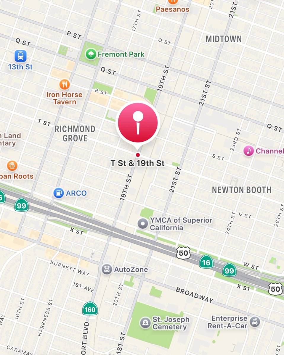 SacPolice's tweet image. 🚨🚨TRAFFIC ADVISORY: Officers on scene of a collision. The area of 19th Street and T Street is closed. Please plan alternate routes.