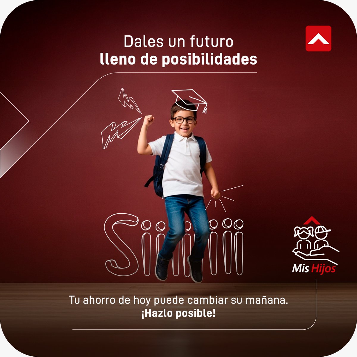 🎒👨‍👩‍👧‍👦 Ahorrar por ellos, es crecer con ellos.

Abre tu 𝗣𝗹𝗮𝗻 𝗱𝗲 𝗔𝗵𝗼𝗿𝗿𝗼 𝗠𝗶𝘀 𝗛𝗶𝗷𝗼𝘀, el primer regalo que les dará alas.

🌱💸 Ahorra con propósito, invierte con cariño.

🔴 En 𝗠𝘂𝘁𝘂𝗮𝗹𝗶𝘀𝘁𝗮 𝗣𝗶𝗰𝗵𝗶𝗻𝗰𝗵𝗮 empiecen a soñar juntos.

𝗖𝗼𝗻𝗼𝗰𝗲 𝗺𝗮́𝘀