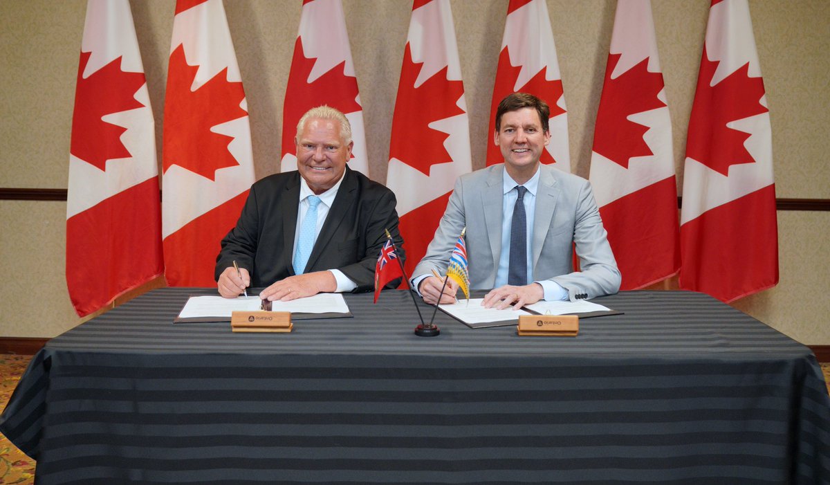 fordnation's tweet image. While at the Council of Federation, I joined my fellow premiers from BC, Yukon, Northwest Territories and Nunavut to sign two more agreements that will boost internal trade, improve labour mobility and protect Canadian jobs. We're cutting red tape, growing our economy and…