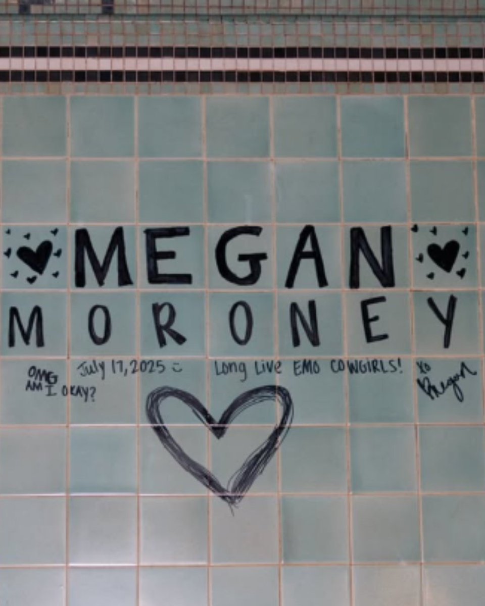 therave's tweet image. Just three years ago today, @MegMoroney was opening for Chase Matthew in The Rave Basement. A few days ago, she performed a sold out show in The Eagles Ballroom and signed the pool! Long live emo cowgirls! π€π’