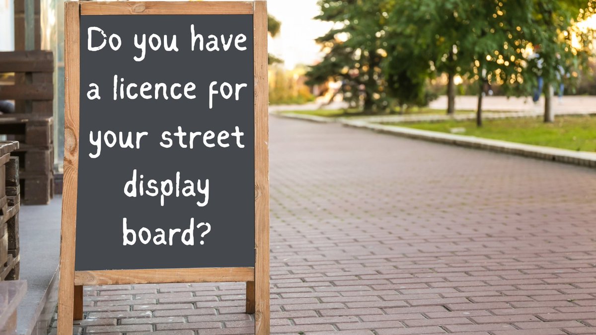 Street display boards may cause clutter and obstruction, but we understand they help businesses to promote their services.
We license boards to ensure they meet our accessibility standards and balance the needs of businesses, pedestrians, and traffic.
kingston.gov.uk/licensing/stre…