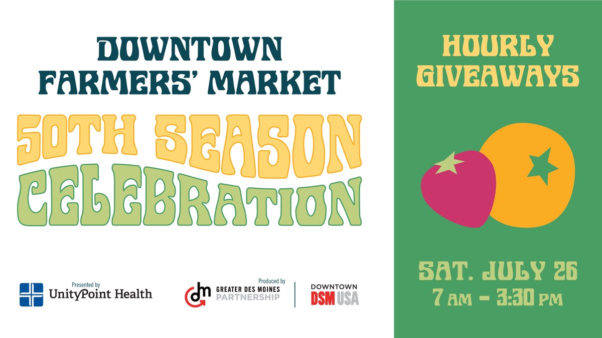 We're getting ready for our 50th Season Celebration on Saturday, July 26 and we can't wait to see you there. Be one of the first 50 guests at the Information Booth each hour in the afternoon and receive a special giveaway!

Find all the event details at ow.ly/ioLp50WsYEb
