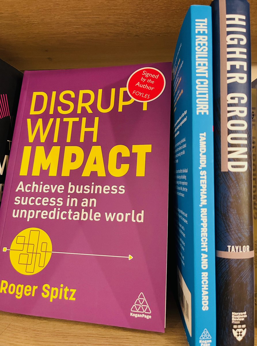 🇬🇧 It’s been fantastic to see so many of you spotting copies of my award-winning book DISRUPT WITH IMPACT across London bookstores this summer - from Foyles to Hatchards and Waterstones. Huge thanks for sharing all those photos!
thrivingondisruption.com/disrupt-with-i…