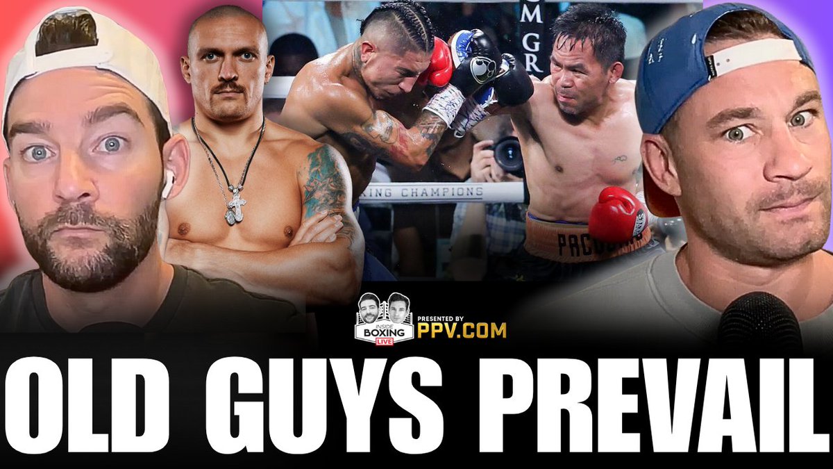 DanCanobbio's tweet image. ‼️NEW Inside Boxing Live
Recapping a crazy weekend, Usyk, Pacquiao, Fundora, Bam..
youtube.com/watch?v=futY8N…