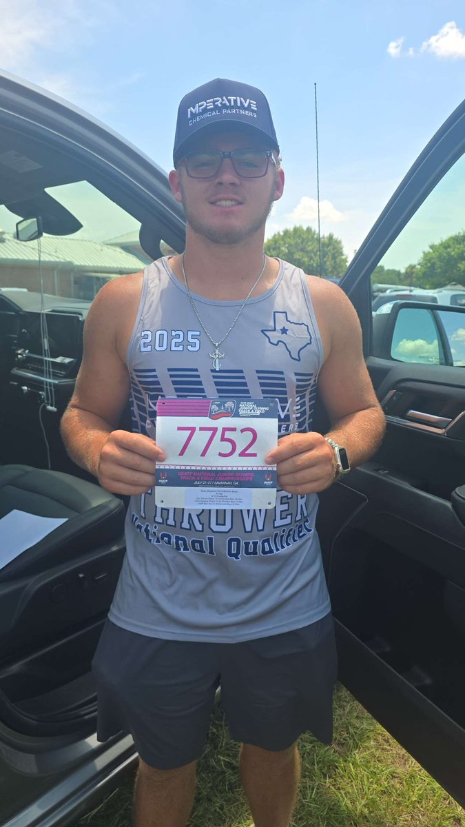 USATF JOs in Savannah Georgia.  Ready to compete for a National All American Thrower Title. 15U Boys Hammer/Shot/Discus. Thank you to everyone who has helped me get this far, especially my Coaches <a href="/lhsrebelstrack/">LHS Rebels Track and Field</a> . 💪 C/O'28 #AGTG <a href="/coachjohnarnett/">John Arnett</a> <a href="/Hartman3Clint/">Clint Hartman</a>