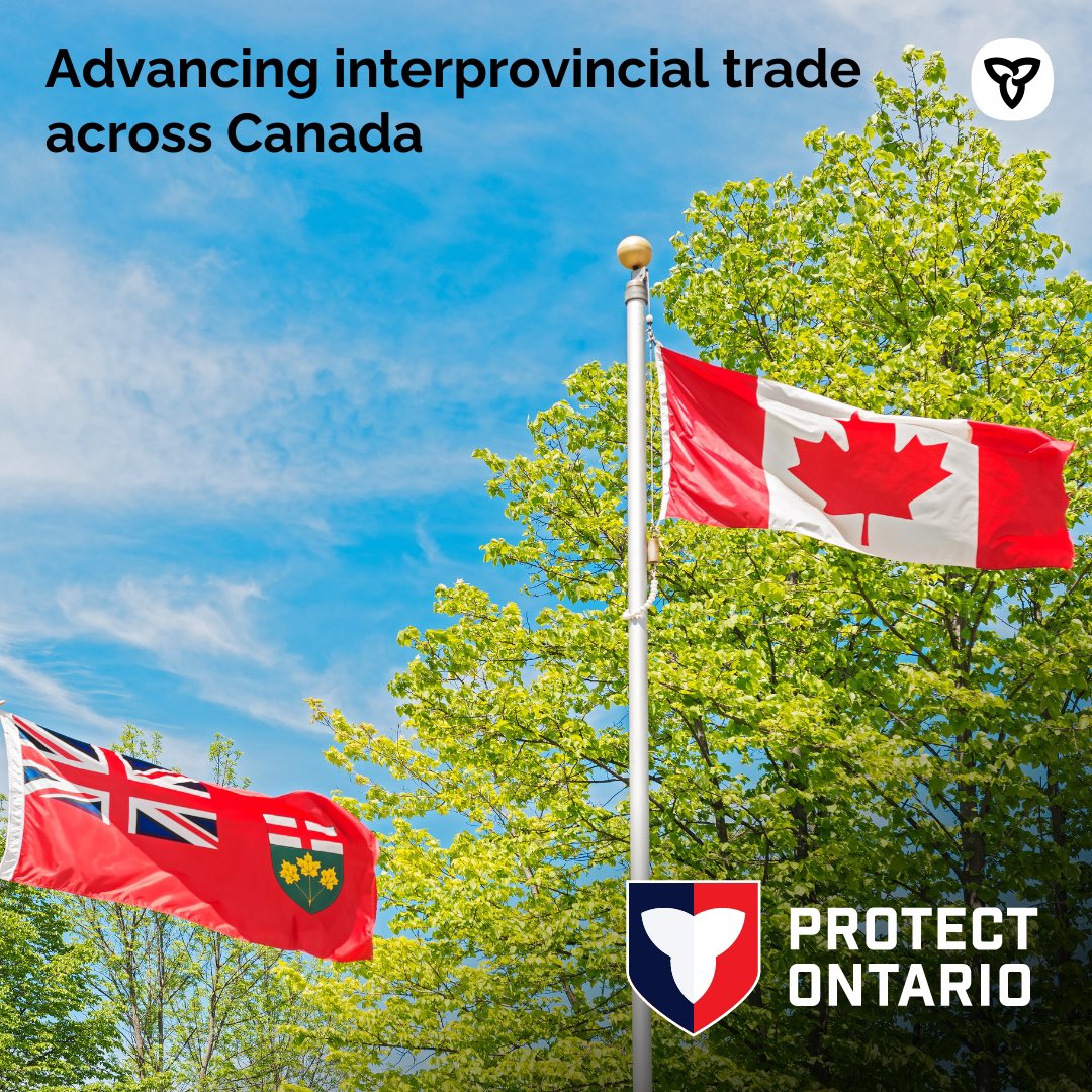 MichaelParsa's tweet image. Ontario continues to lead the way in breaking down internal trade barriers with new agreements signed with BC, Yukon, the Northwest Territories and Nunavut!
Together, we're building a more self-reliant, resilient and prosperous Canadian economy.
Learn more:…