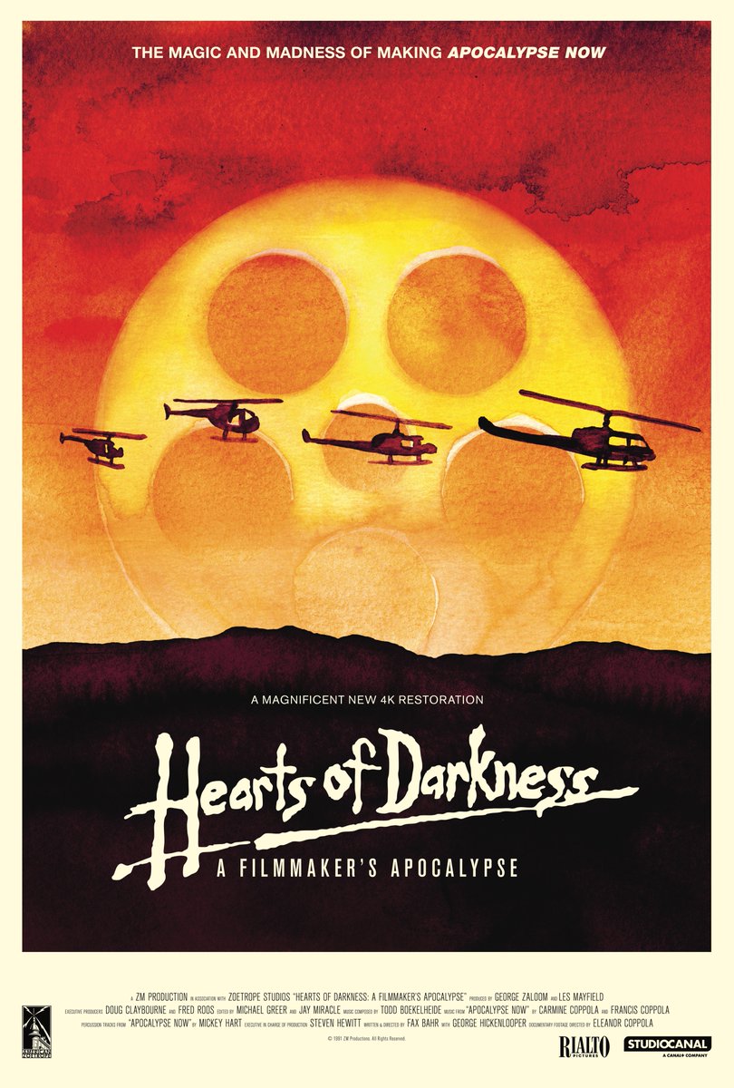 📽️ The 4k restoration of HEARTS OF DARKNESS, Eleanor Coppola's 1991 documentary about the filming of Apocalypse Now, screens 7/26 - 7/30, as part of DGC Video

Don't miss it, grab your 🎟️! digitalgym.org/movies/hearts-…