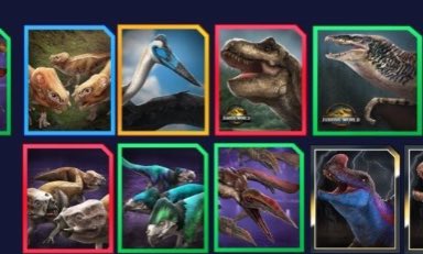 JurassicAddict's tweet image. The Jurassic World Rebirth Rex coming to Jurassic World Alive and new look at the Mutadon icon picture for the game.