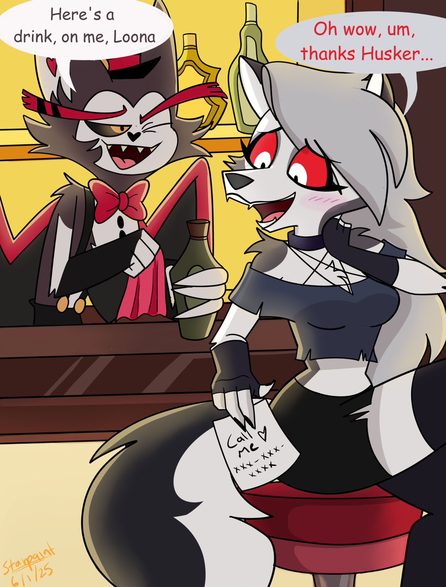StarPaint93's tweet image. How to piss of a fandom 101. lol This was actually done as a request for a friend. 
#HelluvaBossFanart #HazbinHotelFanart #HelluvaBossLoona