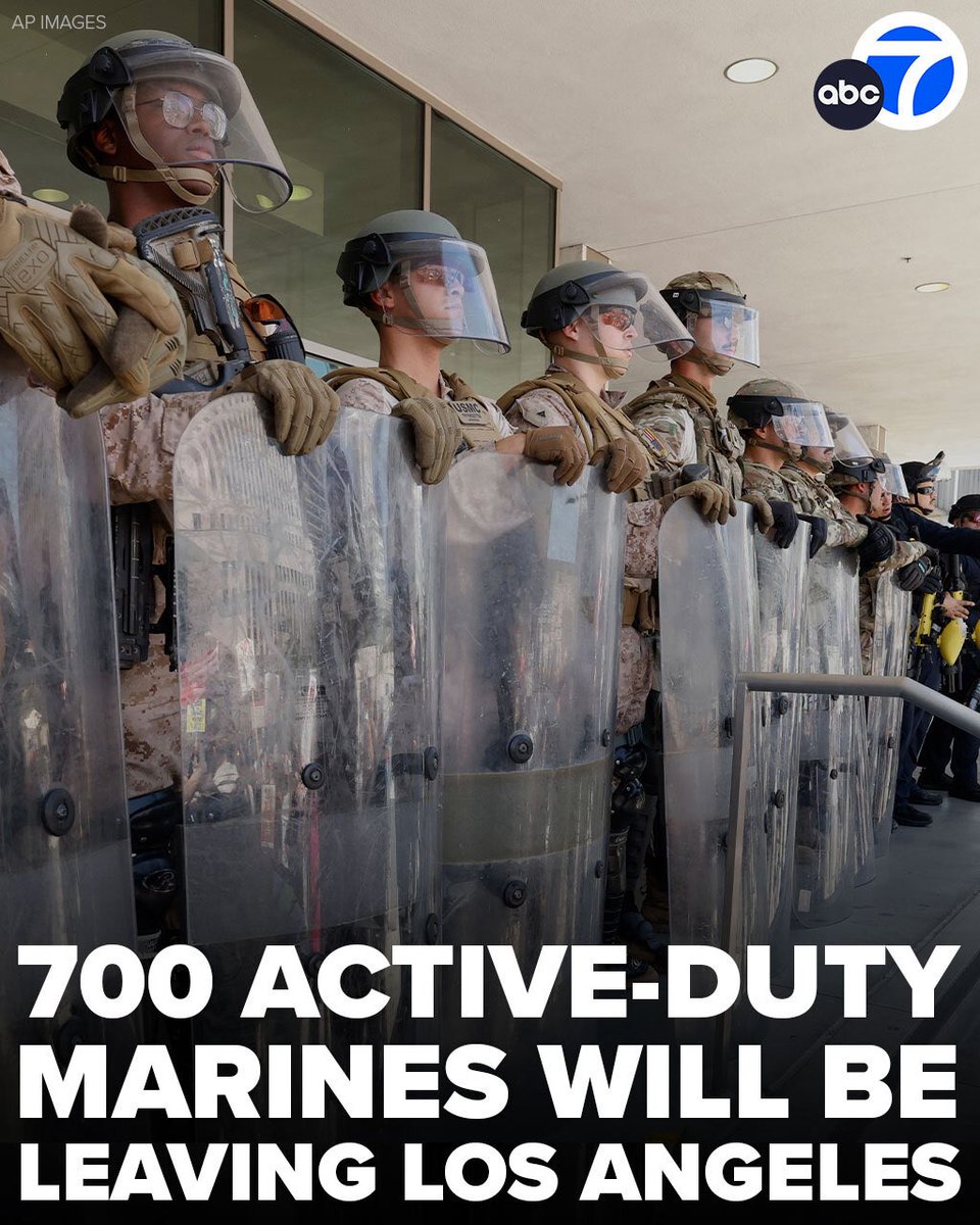 TheLtColUSMC's tweet image. Marines, thank you for your unwavering professionalism, your discipline, and your steadfast commitment to the oath you swore.πΊπΈ
βMarines whose presence sent a clear message: lawlessness will not be tolerated.β βSean Parnell, Pentagon
Safe travels home, warriors β job well done.