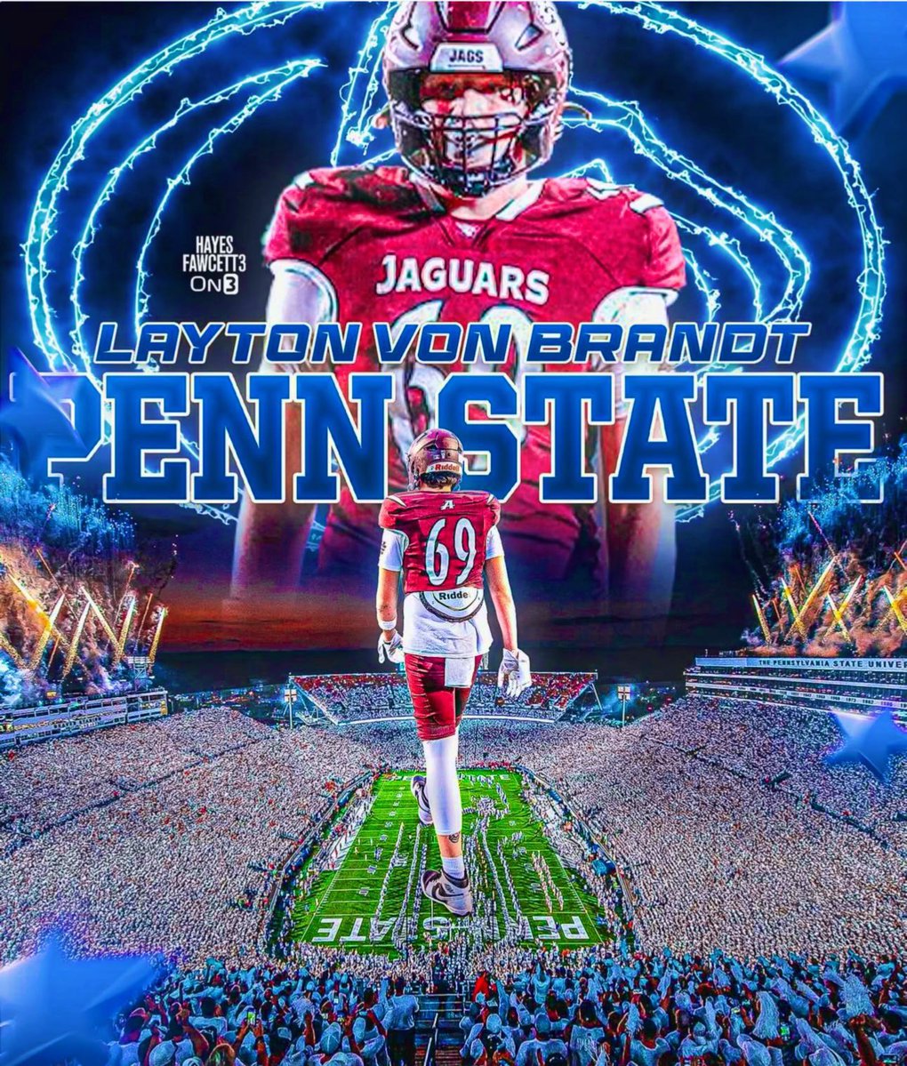 psuprospects's tweet image. Our last 2027 commit of the day is none other than @LaytonvonBrandt this kid is literally the hardest worker I’ve seen in awhile he is always eating and training and if you look at his twitter he’s coming to maul some of you dudes in Delaware this year. He’s coming for you