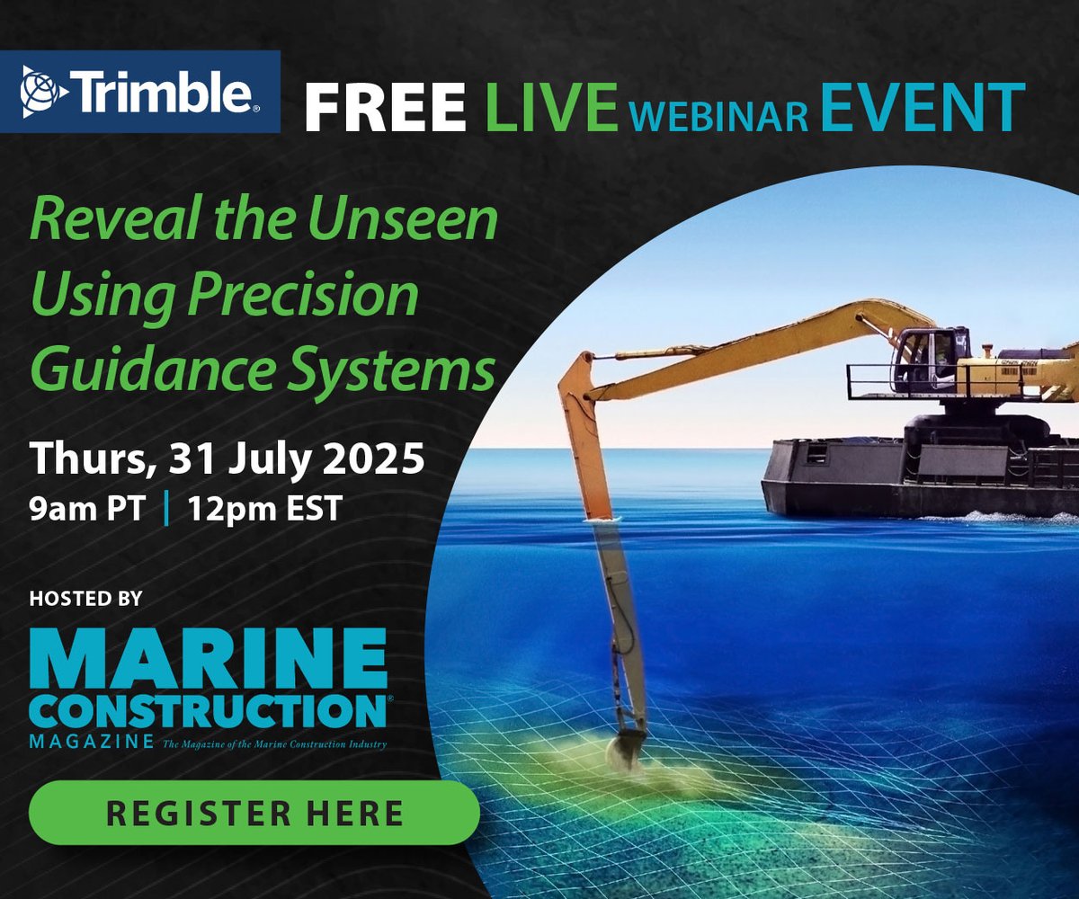 📆 Just 10 days left!
Join our live webinar event on July 31 @ 9am PT
🔎 “Reveal the unseen using precision guidance systems”

💡 Smarter ways to work beneath the surface.
🎥 Free | 45 min | Live online

🔗 bit.ly/454jgmK

 #UnderwaterSurvey #ConstructionTech