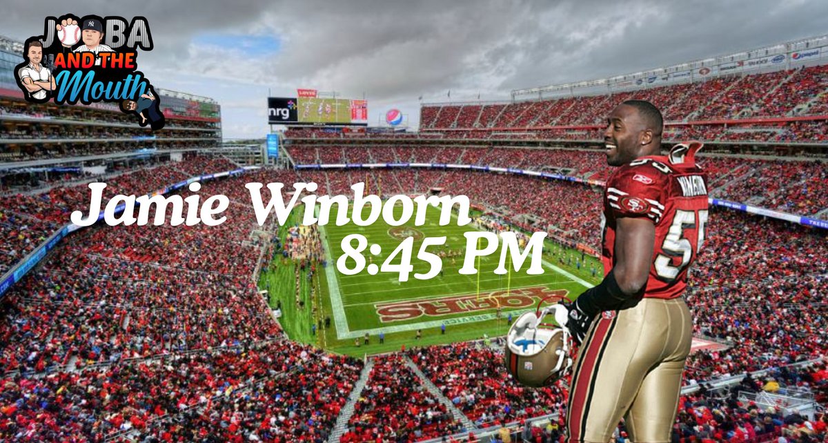 Errol Marks (@errolmarks34) on Twitter photo Make sure to tune in tonight for our first guest on <a href="/jobaandthemouth/">Joba and the Mouth</a>
8:45 PM ET - Former 49ers, Jaguars, Bucs, Broncos, Texans and Titans linebacker Jamie Winborn <a href="/jwinborn55/">jamie winborn</a>
Tune in for another great show of <a href="/jobaandthemouth/">Joba and the Mouth</a>
YouTube - youtube.com/@JobaandtheMou… Make sure to tune in tonight for our first guest on <a href="/jobaandthemouth/">Joba and the Mouth</a>
8:45 PM ET - Former 49ers, Jaguars, Bucs, Broncos, Texans and Titans linebacker Jamie Winborn <a href="/jwinborn55/">jamie winborn</a>
Tune in for another great show of <a href="/jobaandthemouth/">Joba and the Mouth</a>
YouTube - youtube.com/@JobaandtheMou…