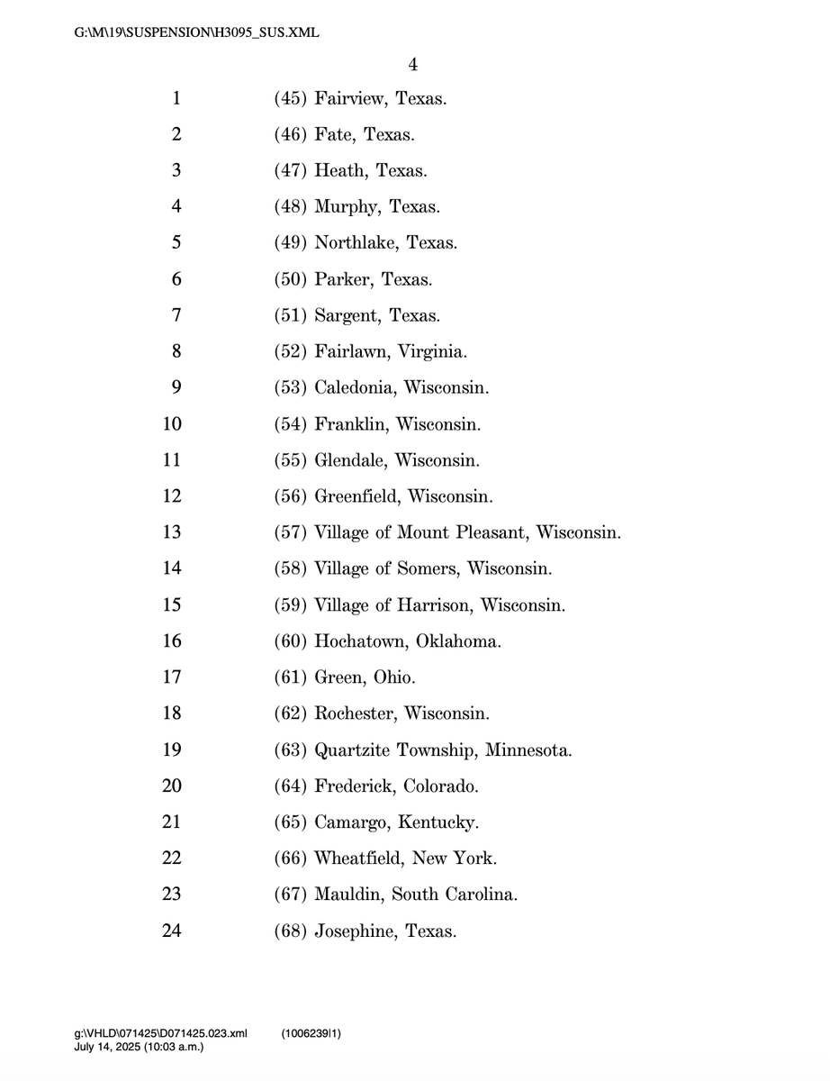 AnthonyAdragna's tweet image. House is about to vote on creating a whole bunch of new zip codes.
docs.house.gov/billsthisweek/…