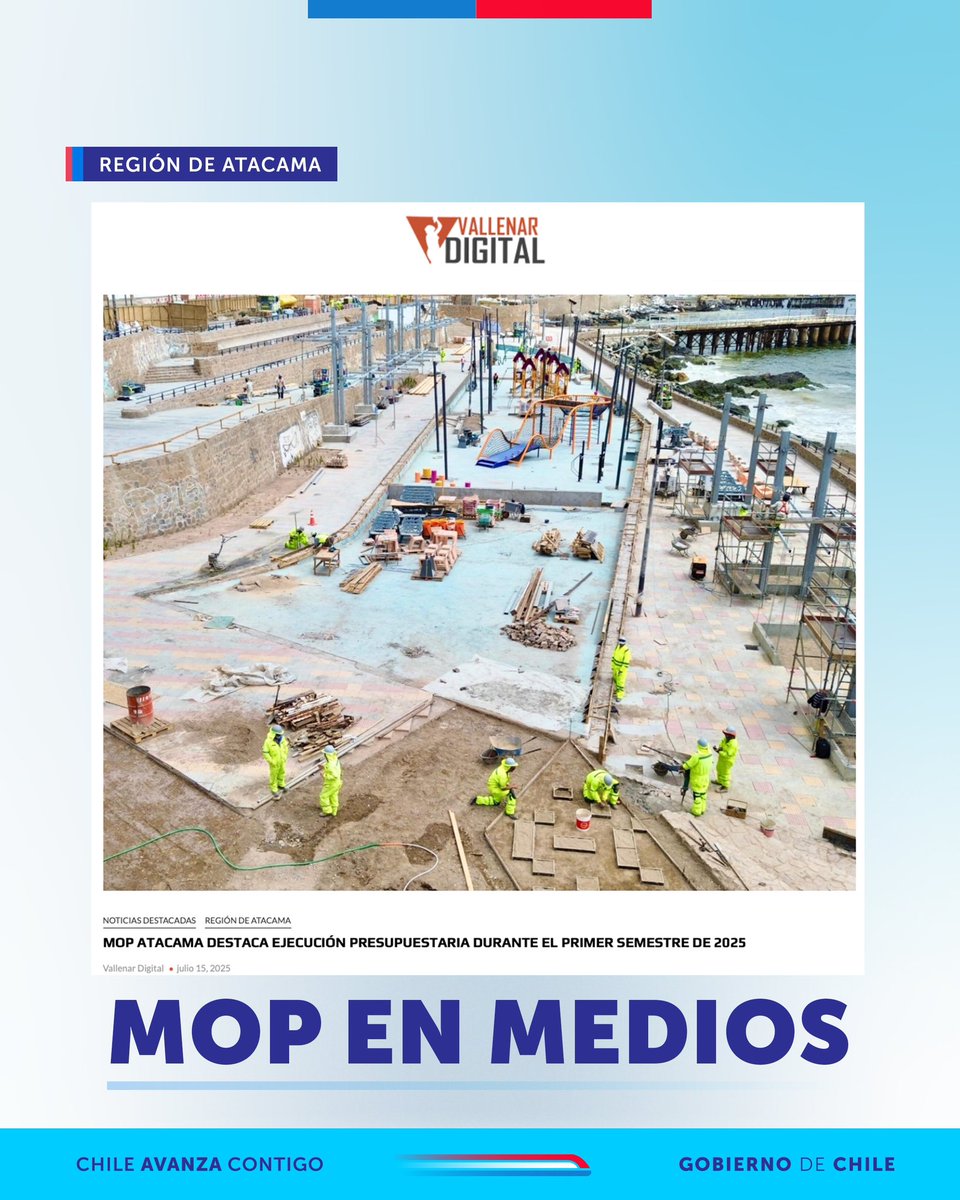 #MOPenMedios| 
👷‍♀️☝🏻Agradecemos a medios de Prensa la difusión de esta importante noticia para la región.