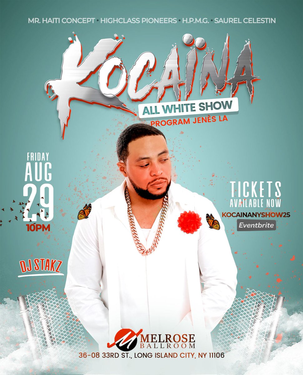 Catch @djstakz as usual spinning at KOCAINA, Friday August 29th at Melrose.

Get your tickets Now

Kocainanyshow25.eventbrite.com