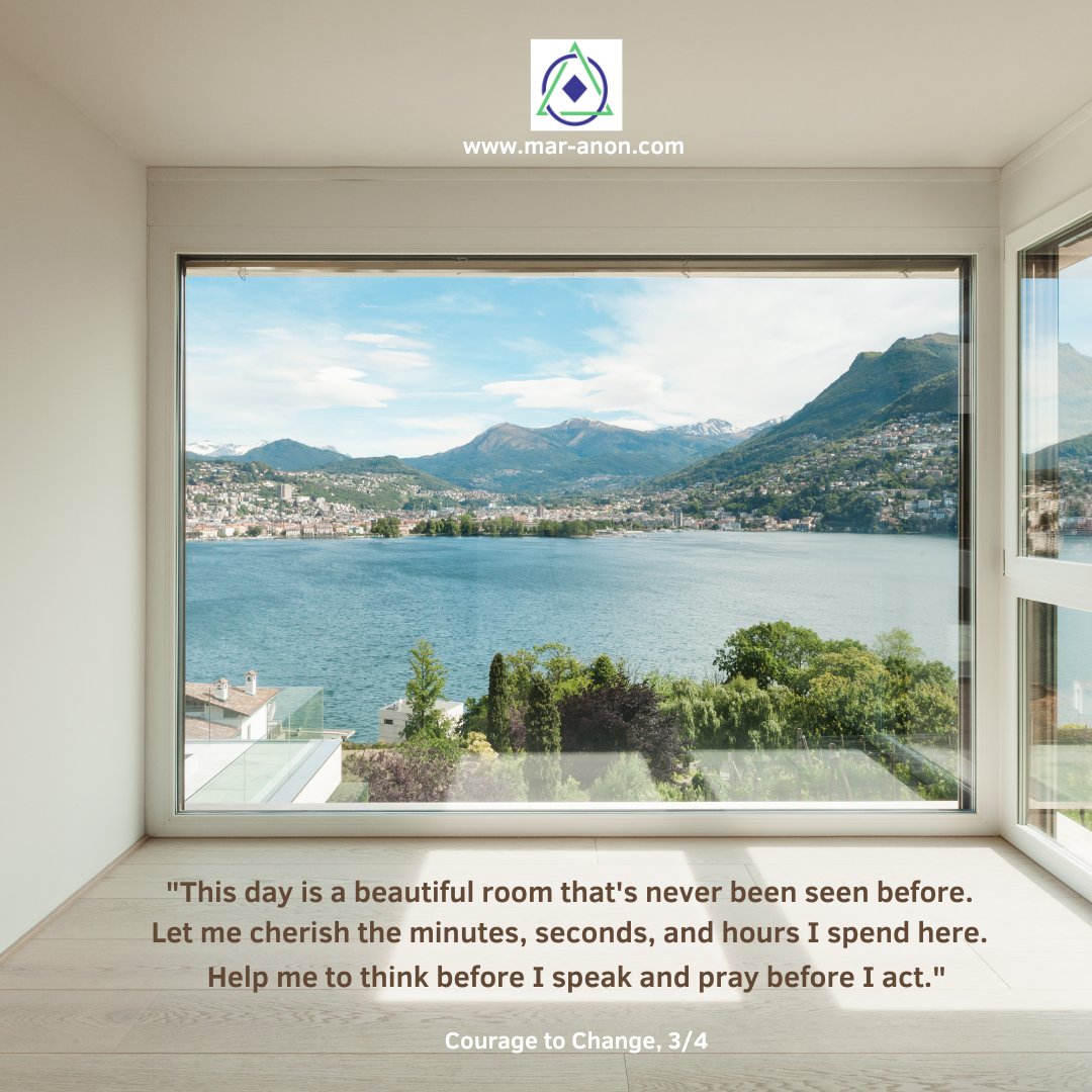 MarAnon_Groups's tweet image. What happens when you see the possibility in a new day? 🧐
How do you cherish what unfolds? 🥰
What helps you think before acting? 🤔
Discuss 🧵
#maranon #family #recovery #meetings #12steps