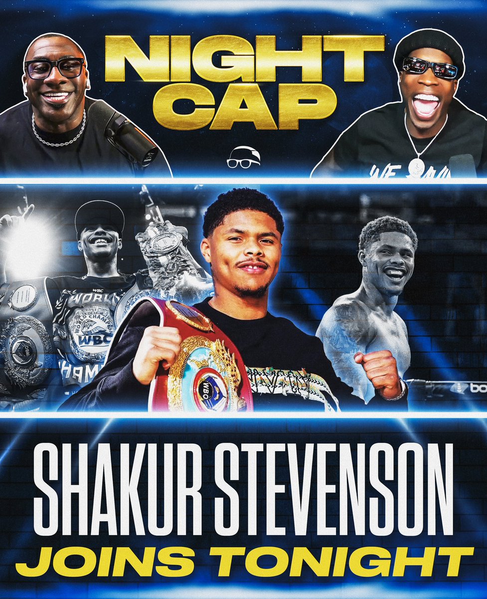 NightcapShow_'s tweet image. We got @ShakurStevenson rolling through tonight, so act right cause we got company (and he can fight)! 10p ET/7p PT only on YouTube ✌🏽
@ShannonSharpe @ochocinco @ShayShayMedia_