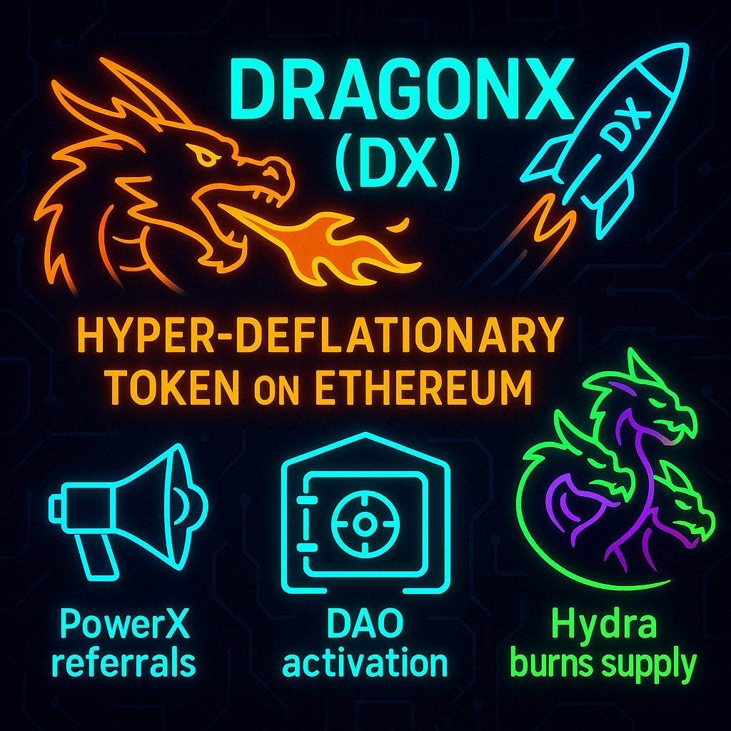 #DragonX Burning Toward $1
Hyper‑deflationary on ETH:
🔹 Millions in DAO vault ready to buy &amp; burn
🔹 PowerX referrals bringing new eyes
🔹 Hydra + new DX projects constantly burning supply.

Altseason loading… get loud now while it’s still under the radar. $DragonX 🚀🔥