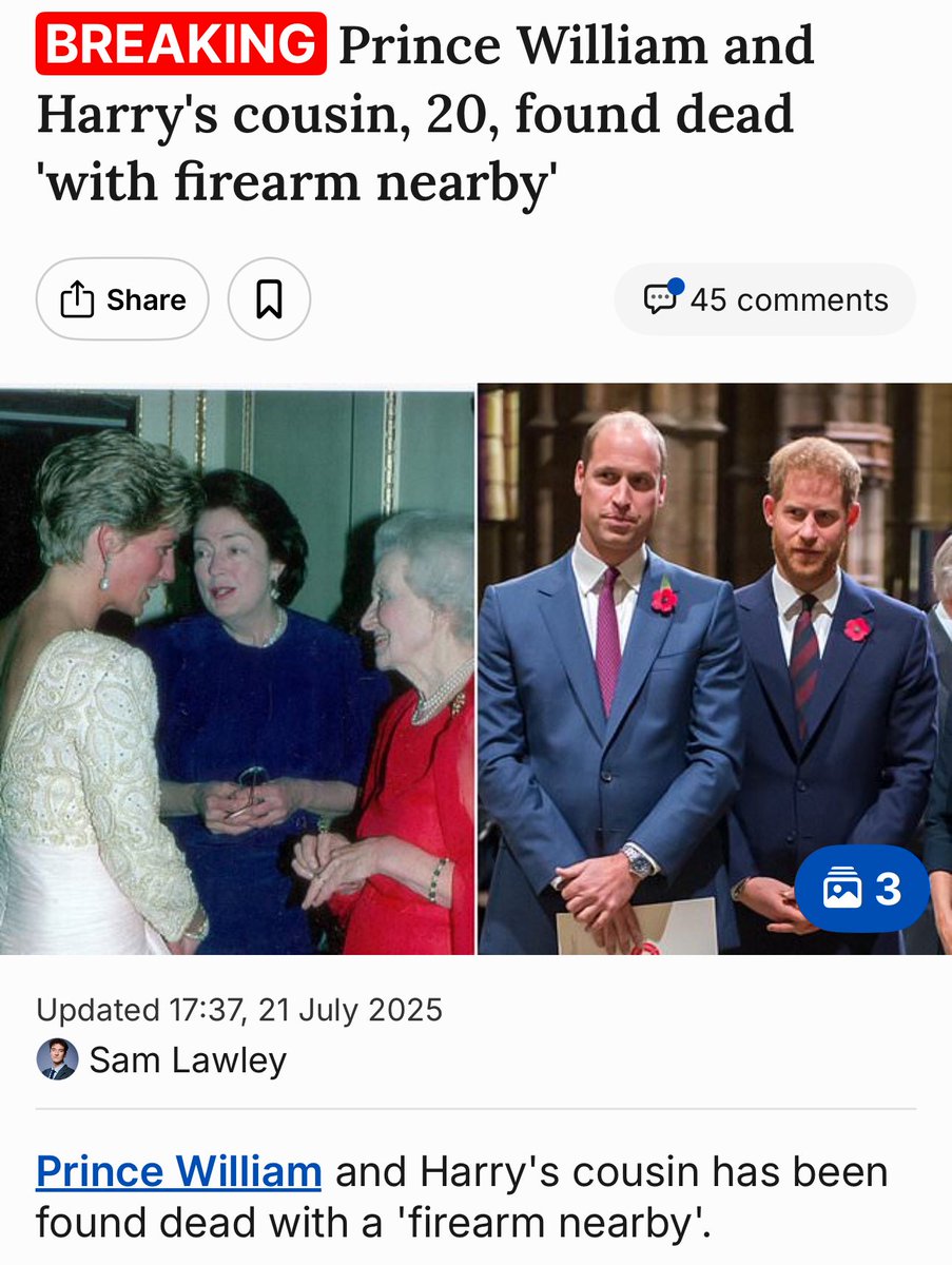 KarluskaP's tweet image. Rosie Roche, who was the granddaughter of Princess Diana's uncle, died at her family home on July 14. mol.im/a/14926735