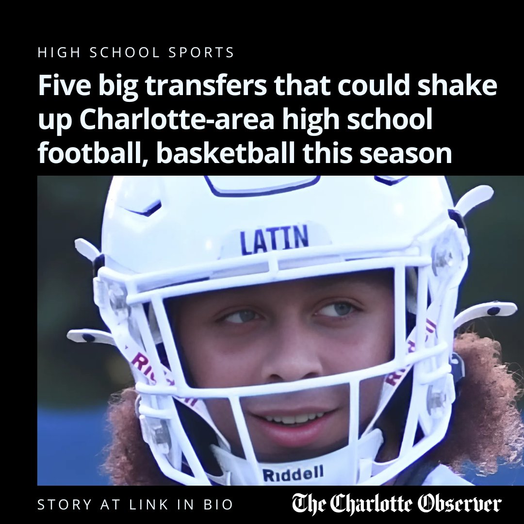 Tracking a few big high school transfers that could shake up the Charlotte-area sports landscape this fall and winter

Link below

charlotteobserver.com/sports/high-sc…