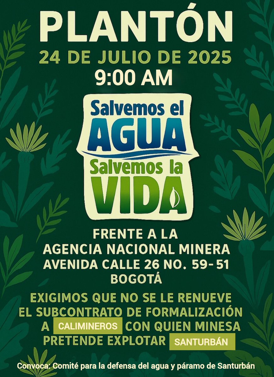 Minesa insiste en explotar Santurbán usando a Calimineros como fachada de "pequeña minería"

📅 Este jueves 24 de julio, 9 am, acompáñanos frente a la <a href="/ANMColombia/">AgenciaNaldeMinería</a> para exigir que NO renueven el subcontrato de formalización a Calimineros, empresa fachada de Minesa-Aris Mining