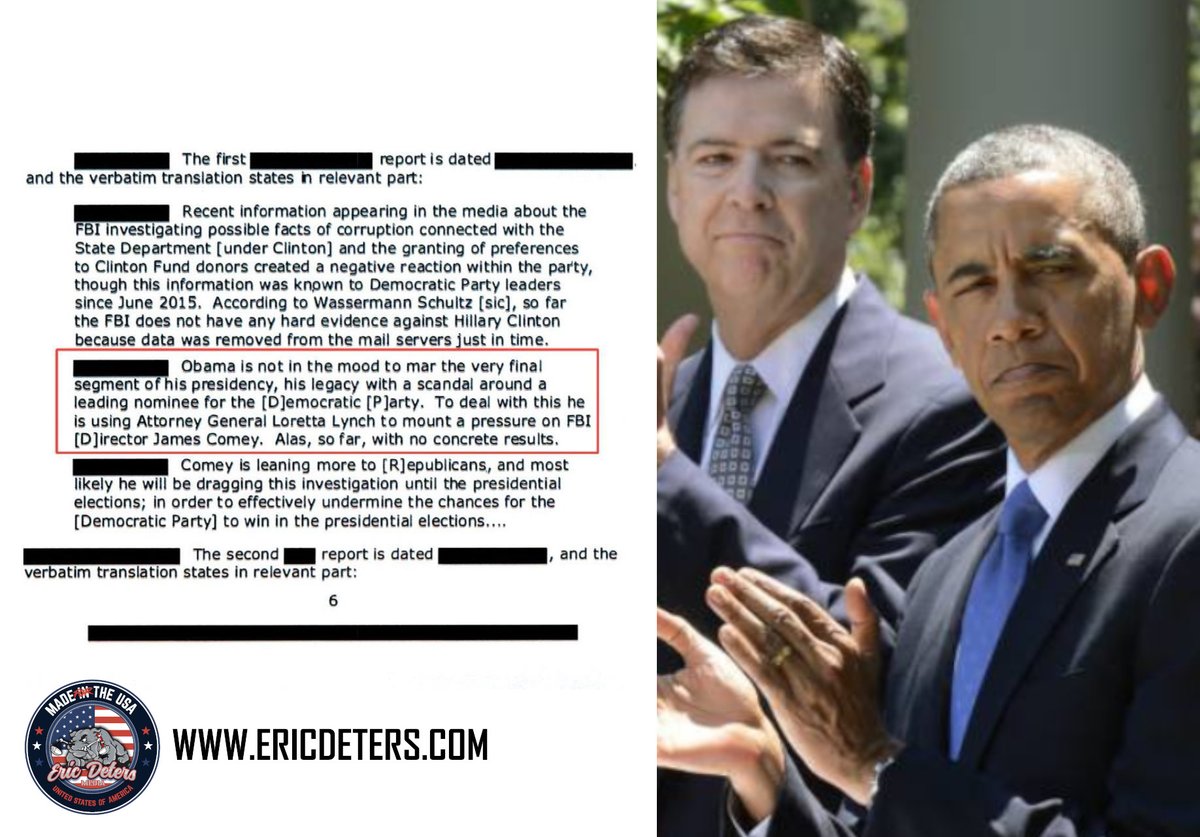 bulllaw's tweet image. 🚨#BOOM: The Department of Justice just CONFIRMED that President Obama ordered the FBI to shut down the Clinton email scandal.