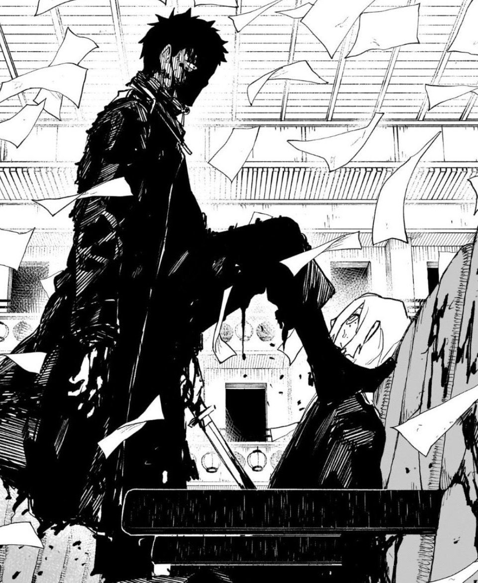 FumiCrazyTweets's tweet image. Kagurabachi my goat but when Boruto does this same shit y'all call him Edgy 😭