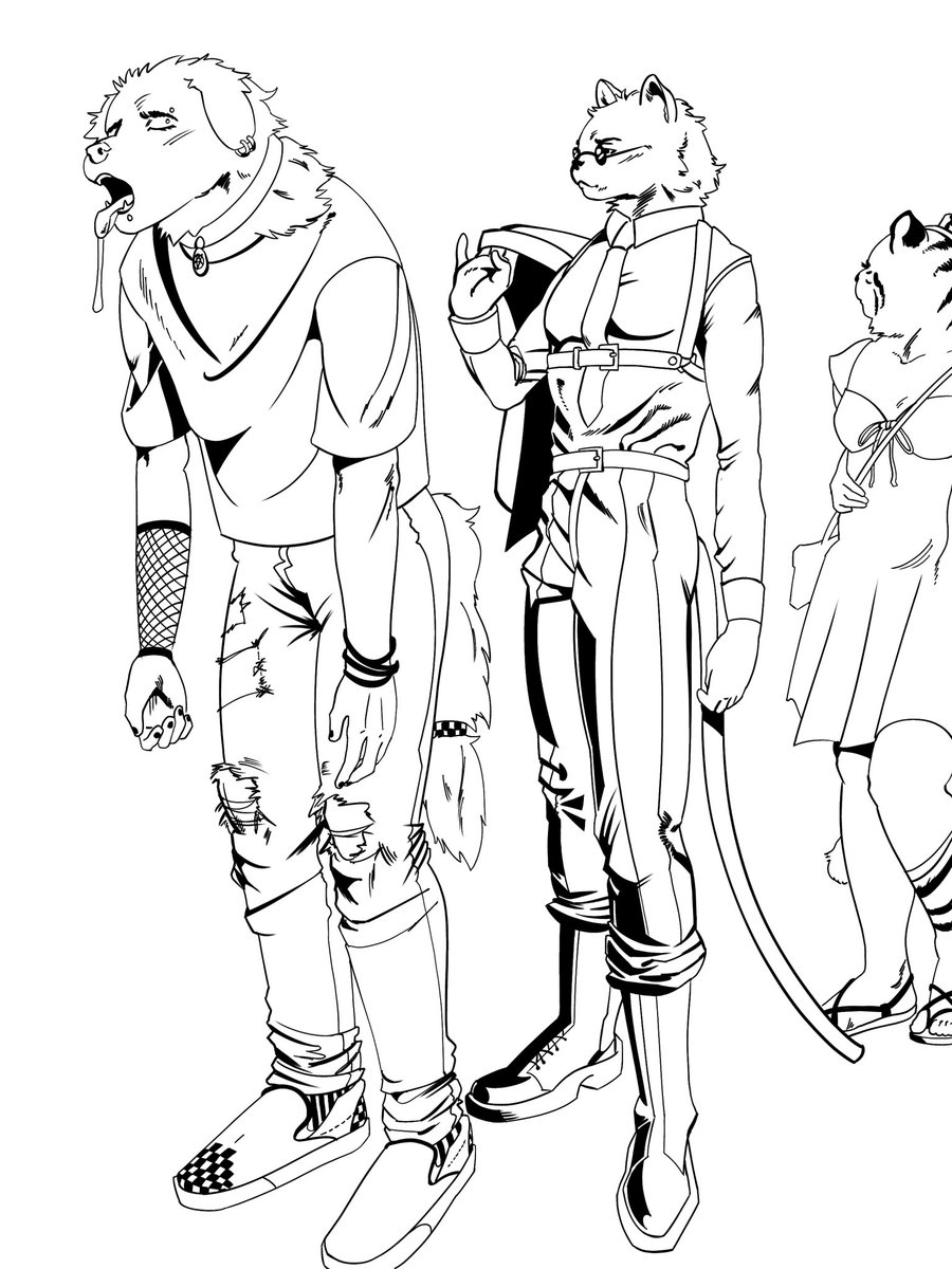 WhoopWh0pl's tweet image. Drew this a while back to practice standing poses