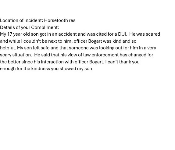CSP_News's tweet image. Way to go Trooper Bogart! Even though the person was arrested, your professional and kind demeanor eased the tension this person felt. This experience has also given him a positive view of all law enforcement! #PathForward