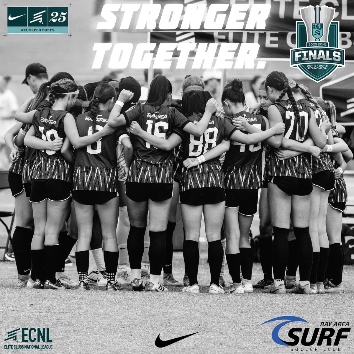 Strong Together. 

Not the ending we wanted, but to be one of the last 4 teams standing in the ECNL National Finals just shows the growth this team has made this season. 

Excited to run it back with my teammates again soon!