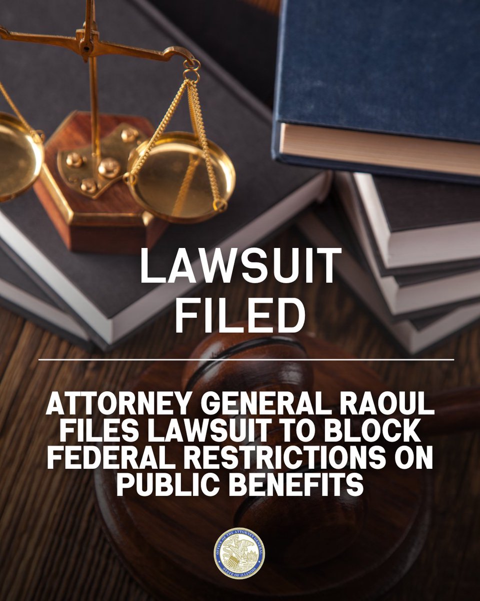 ILAttyGeneral's tweet image. Our most crucial social service programs are at risk because of the Trump administration’s latest attempt to withhold federal funds. The court must halt these rules quickly so everyone, regardless of immigration status, can have access to these programs: tinyurl.com/3u3da58u
