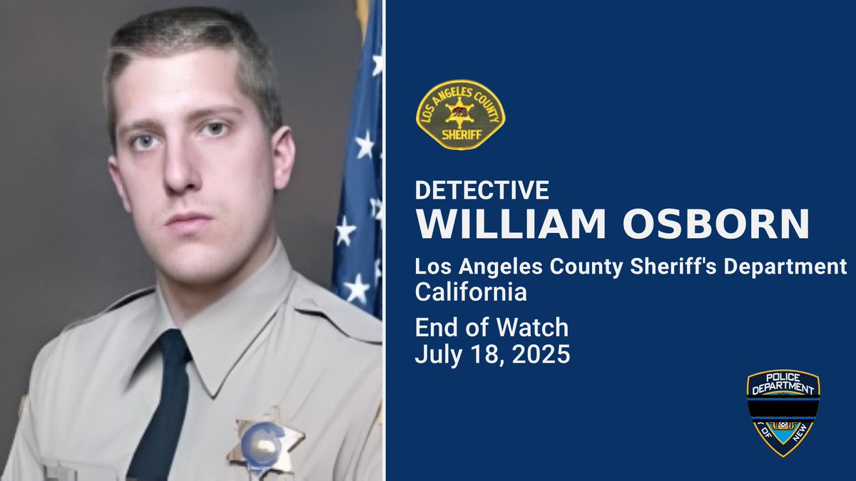 NYPDnews's tweet image. The NYPD stands shoulder-to-shoulder with the @LASDHQ as we mourn the loss of Detectives William Osborn, Victor Lemus, and Joshua Kelley-Eklund who were killed in an explosion. We offer our deepest condolences to their families and loved ones. #FidelisAdMortem.