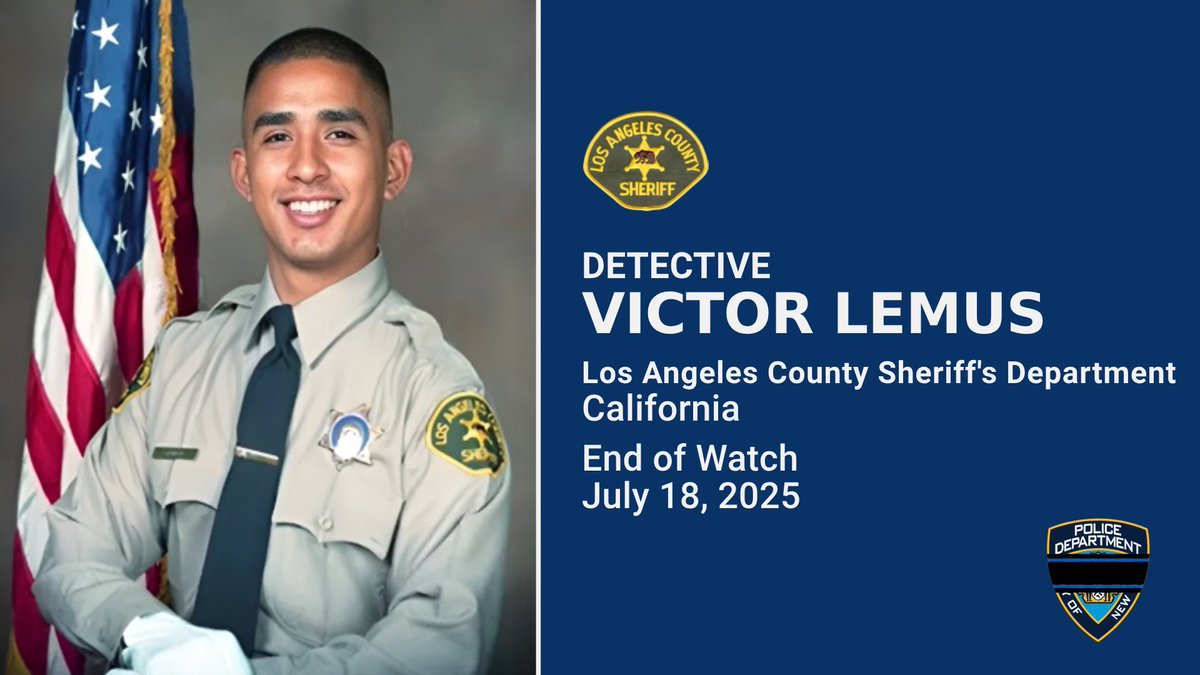 NYPDnews's tweet image. The NYPD stands shoulder-to-shoulder with the @LASDHQ as we mourn the loss of Detectives William Osborn, Victor Lemus, and Joshua Kelley-Eklund who were killed in an explosion. We offer our deepest condolences to their families and loved ones. #FidelisAdMortem.