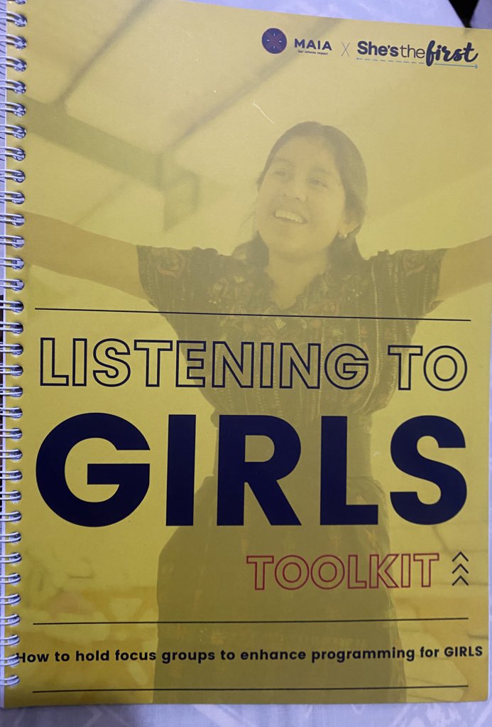 EEYMO207's tweet image. Girl centered design follows three fundamental principles:
🍎listening to girls
🥭designing with girls
🍑Implementing with Girls.
This Listening to Girls tool kit from @shesthefirst equips us with knowledge to hold focus groups to enhance programming for Girls.
@kate_kiama