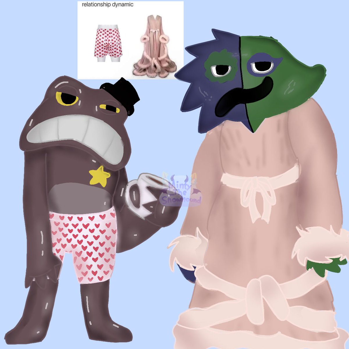minty_snowhound's tweet image. Relationship dynamic with these 2
#GartenofBanban #bittertoad