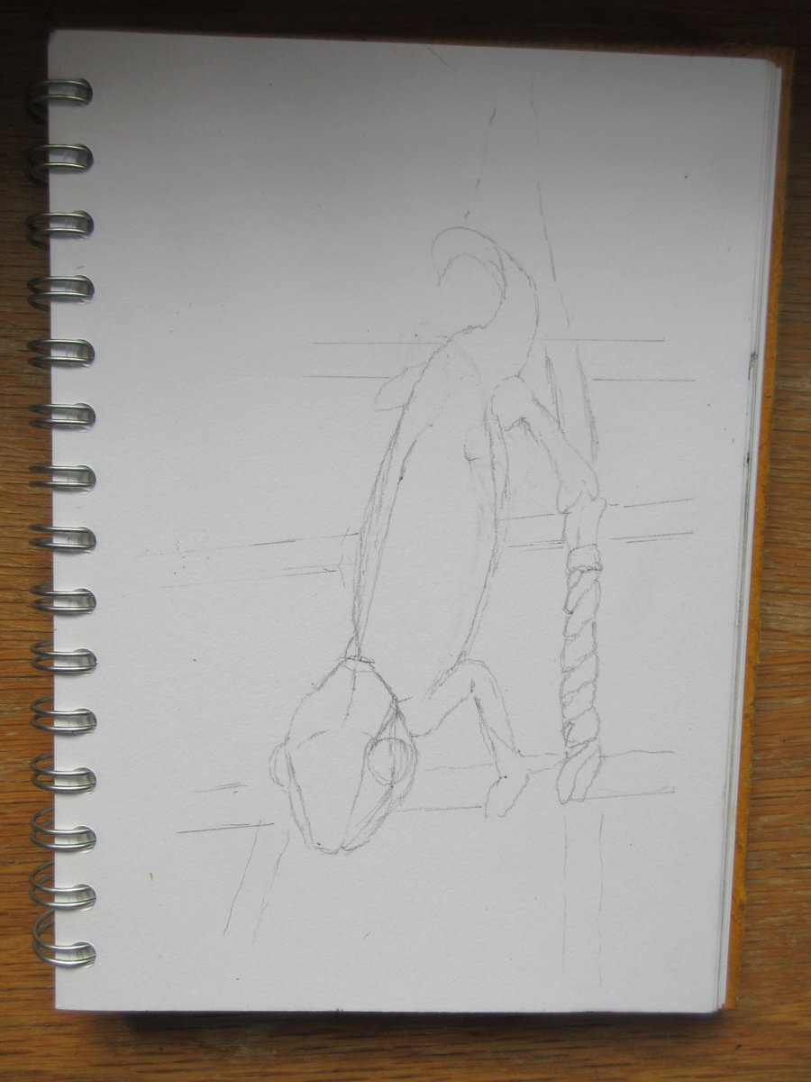 Sam_Redlark's tweet image. Frederic liked the ladder I made for him. I think that I have the proportions more or less correct.