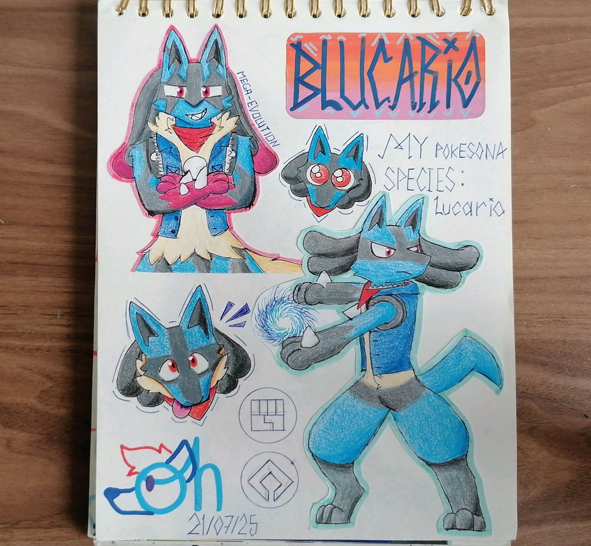 💙Blue's pokesona: Bluecario
🖼️21x28.5cm, mixed techniques
What's your favorite pokemon btw? .w.
#spotsfurall #furryartist #furryart
