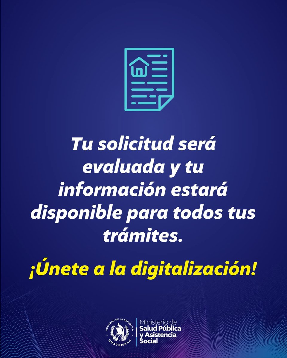 #TuSaludEsPrimero | 📄 ¡Digitaliza tu registro sanitario en minutos!
Con SNAP-GT, cargar tu información es fácil, rápido y seguro.
Accede a tus trámites sin complicaciones desde cualquier lugar.

#TransformaciónDigitalMSPAS