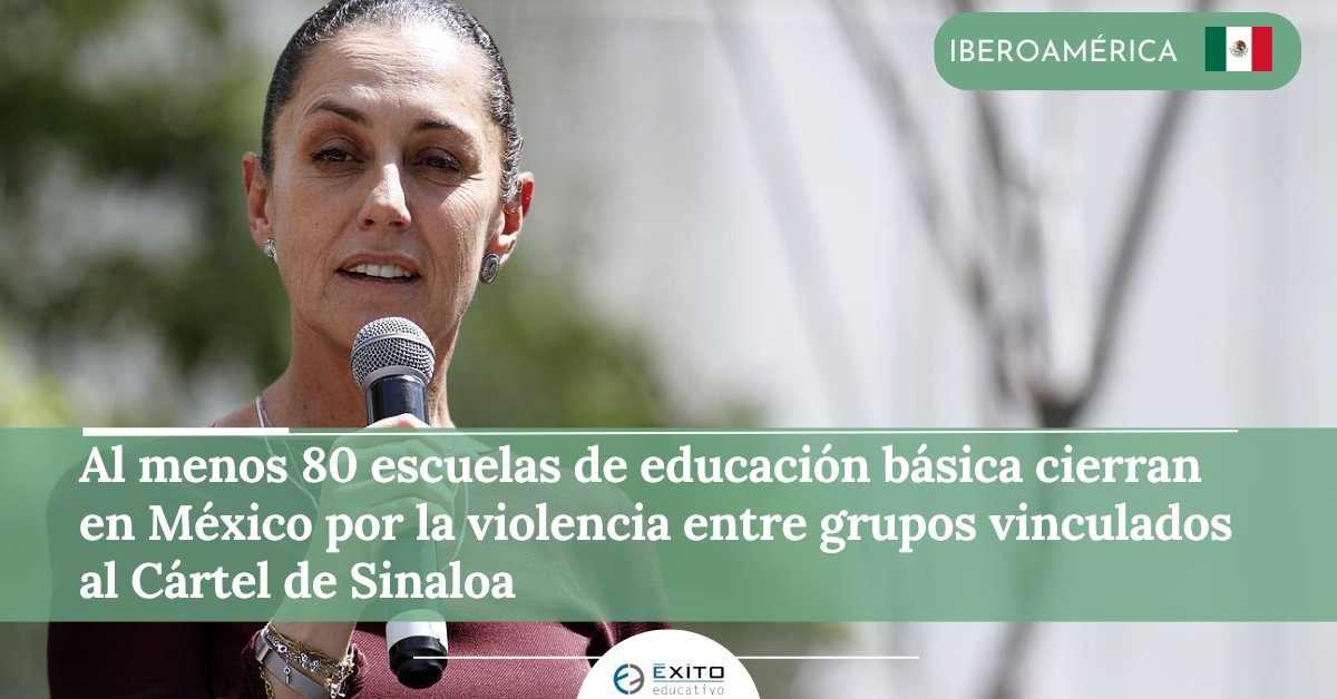 Exito_Educativo's tweet image. 🇲🇽 IBEROAMÉRICA. La reciente ola de violencia entre facciones del Cártel de Sinaloa ha llevado al cierre definitivo de al menos 80 escuelas de educación básica.
🔗exitoeducativo.net/al-menos-80-es…
#CrisisEducativa #EducaciónMéxico #Violencia #CártelDeSinaloa #MexicanosPrimero #Iberoamérica