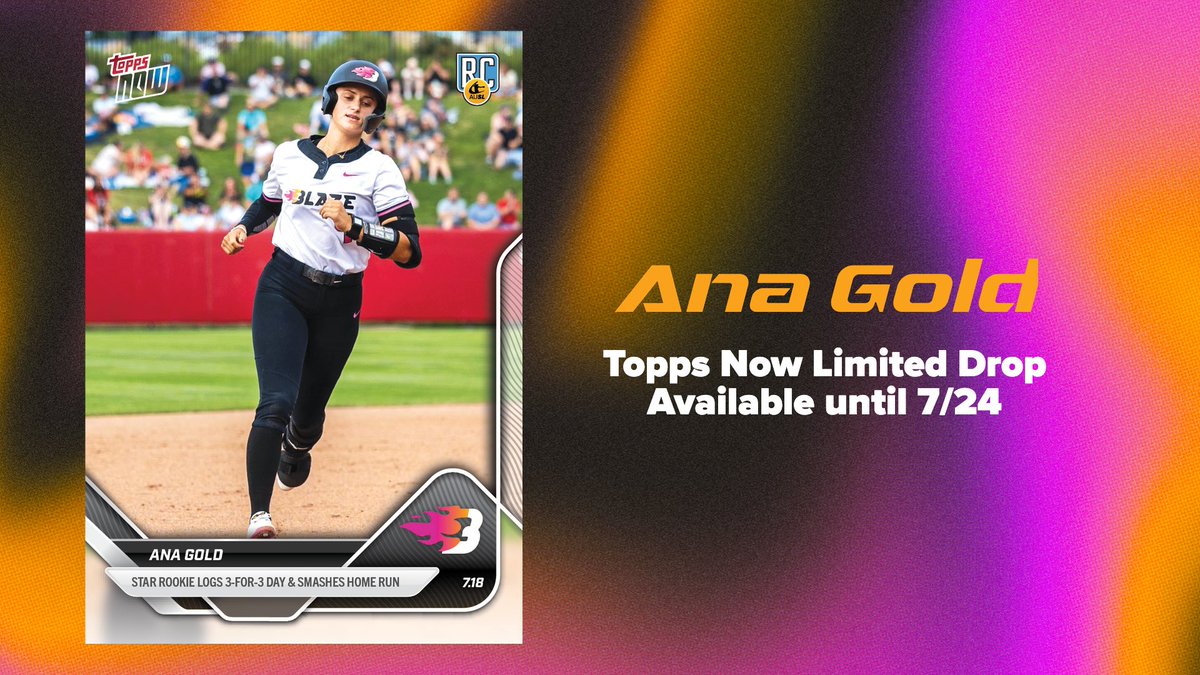 AUSL_Blaze's tweet image. our rook @ana_gold4 is putting up NUMBERS
Get her first @Topps Now limited drop before it's too late. Available until 7/24 at 4pm CT
Order here: topps.com/products/ana-g…