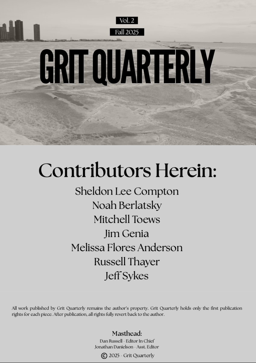GritQuarterly's tweet image. What a line up!