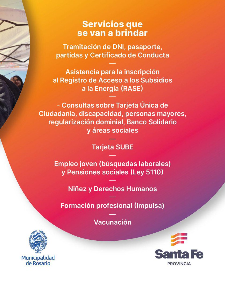 GobSantaFe's tweet image. #SantaFeAcá en Barrio Ludueña de #Rosario
Este miércoles 23 de julio, de 9 a 14hs.
📍Humberto Primo y Felipe Moré, #Rosario.
🙌🏼 ¡Los esperamos!
