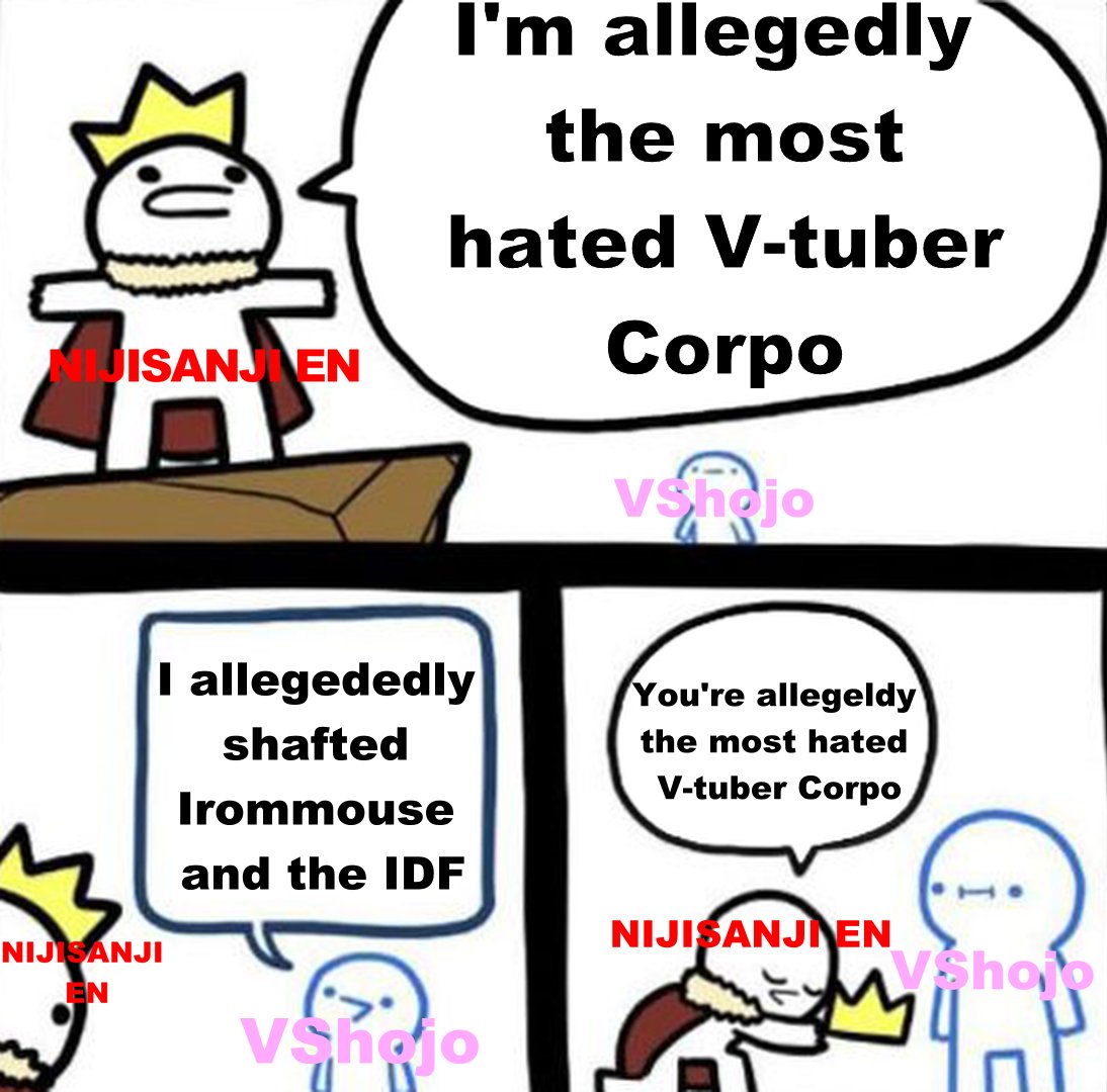 Pun_Knee's tweet photo. Based on what Vshojo allegedly did to IronMouse and the Immune Deficiency Foundation , they seem to really want to out do Nijisanji EN huh? 

#Vtuber #Vtubers https://t.co/3y7G3qxJUx