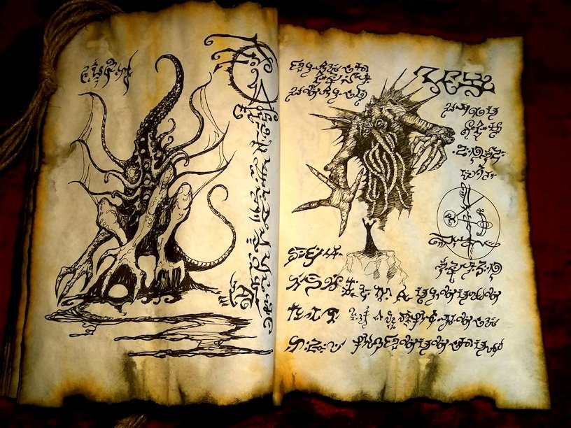 Mrzarono's tweet image. Mankind was not absolutely alone among the conscious things of earth, for shapes came out of the dark to visit the faithful few. But these were not the Great Old Ones. No man had ever seen the Old Ones. The carven idol was great Cthulhu, but none might say whether or not the…