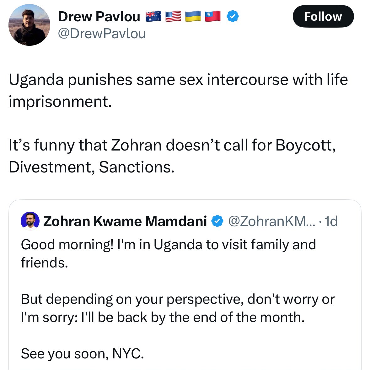 AltMediaWatch's tweet image. It’s funny that @DrewPavlou is saying this when he was kicked out of a leading human rights group for being too homophobic.