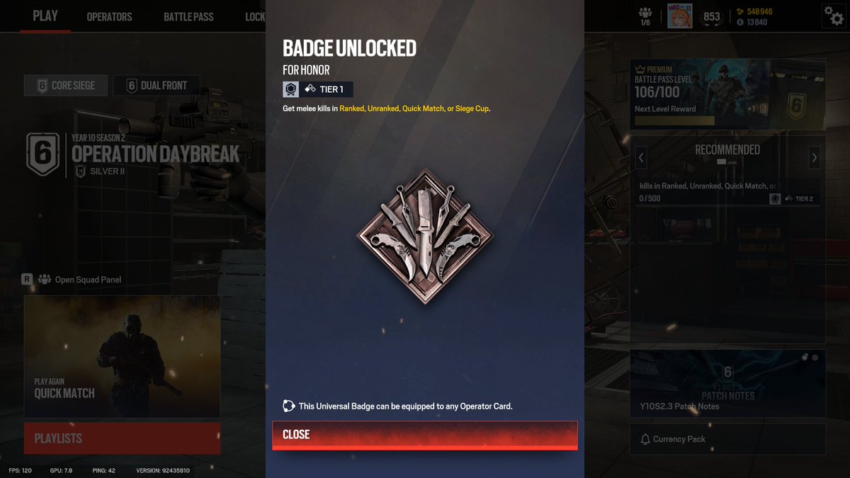 Definitely the hardest badge🤺