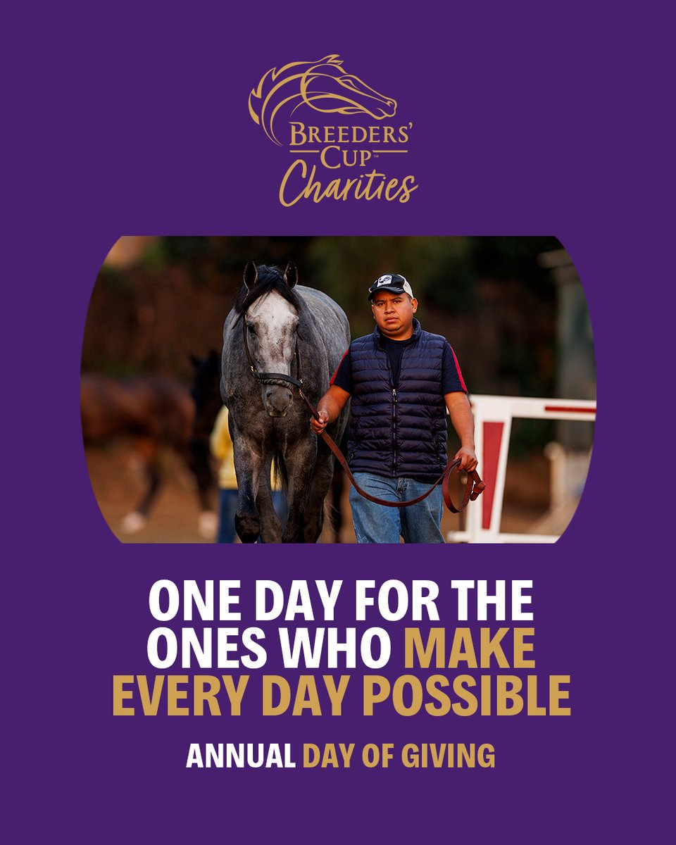 FanDuel_Racing's tweet image. Coming July 23: One day. Double the impact.
Owner Ken Freirich will match your donation up to $100K to benefit Thoroughbred aftercare, jockey wellness & more. Don’t miss it!
breederscup.com/giving