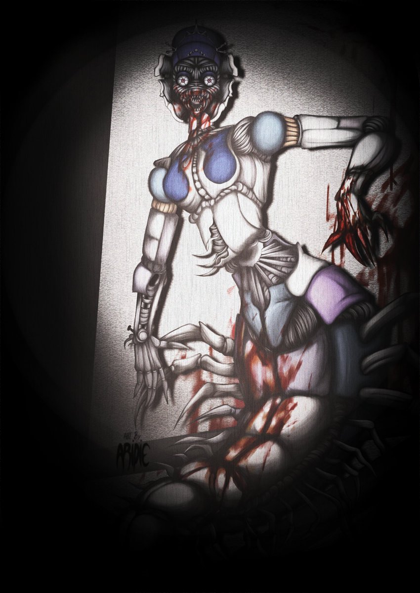 _aripie's tweet photo. Centipede lady 🦂 #fnaf #fnaffanart #FiveNightsAtFreeddys https://t.co/pSmRXVzOZw