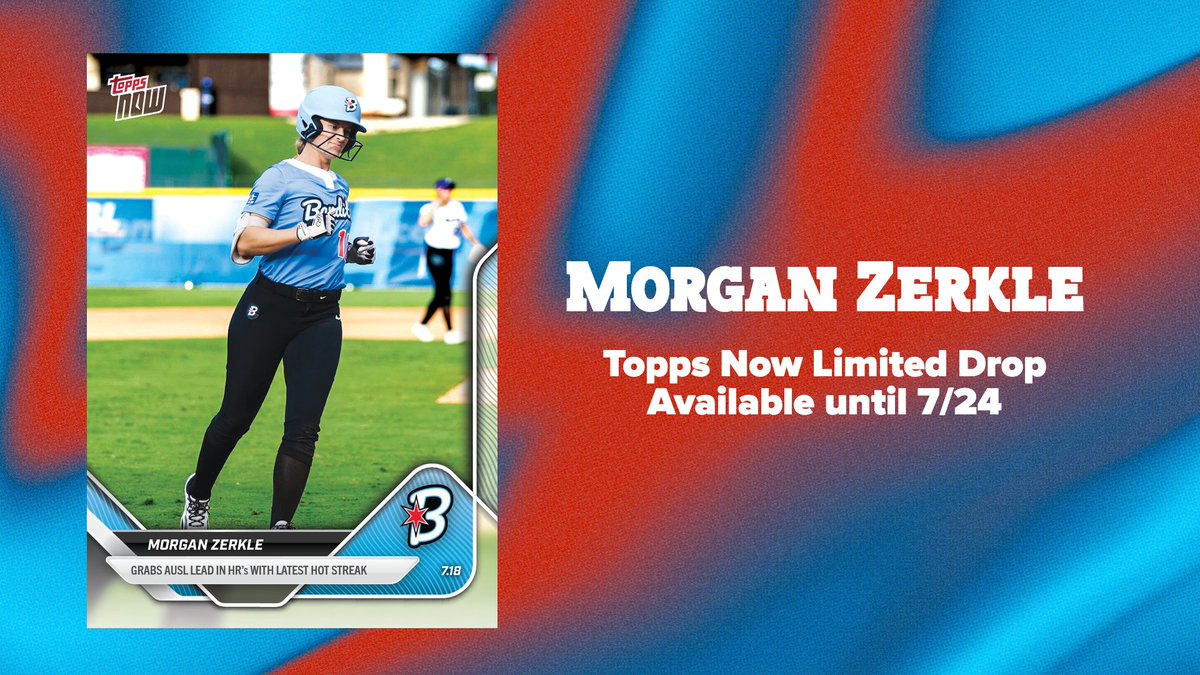 Morgan Zerkle is havin' herself a season to remember

<a href="/mzerkleee/">Morgan Zerkle</a> hit her league-leading 8th home run over the weekend and is featured in this week's <a href="/Topps/">Topps</a> Now limited drop!

Get yours: topps.com/products/morga…